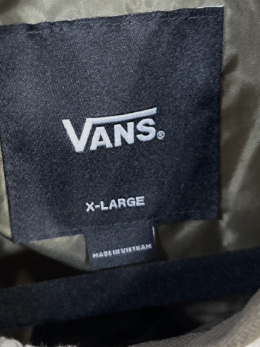 VANS Kasia Bomber Varsity Quilt Women’s Sherpa Grape Leaf Green Jacket Sz XL Gr - Picture 5 of 7